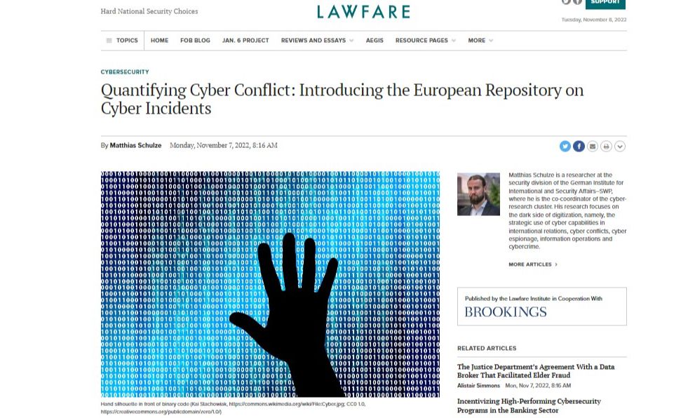 Quantifying Cyber Conflict: Introducing the European Repository on Cyber Incidents
